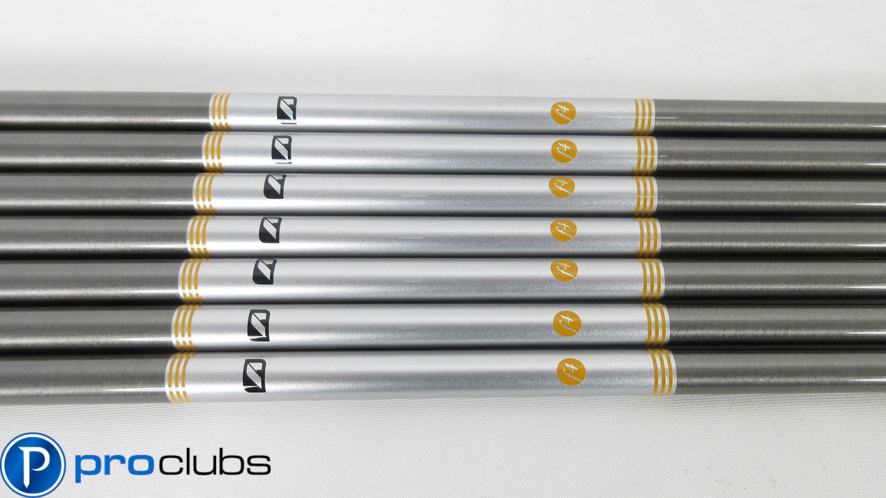 7pc NEW AEROTECH STEELFIBER fc 70 F4 STIFF FLEX IRON SHAFTS .370